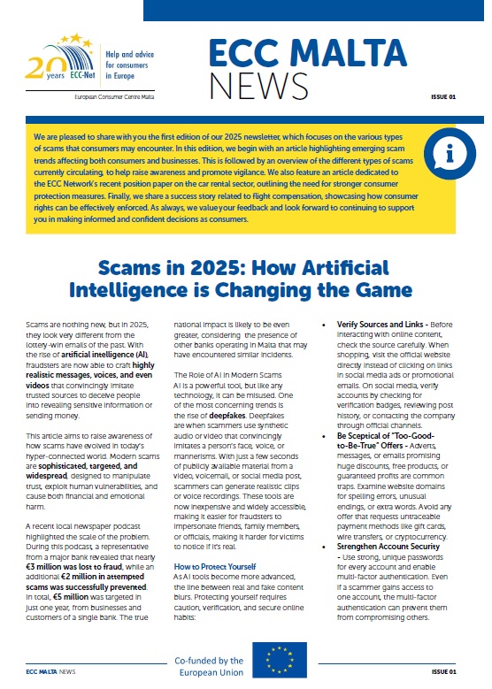 ECC Malta Newsletter issue 1 2025